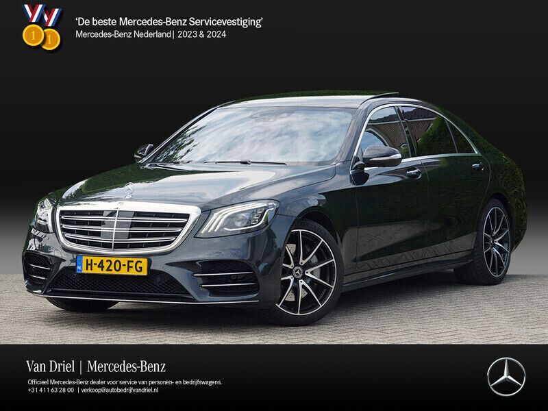 Zwart Gebruikt 2020 Mercedes S560 AMG line Sedan | € 69.950 - Afbeelding 1/4