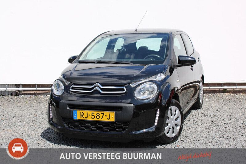 Zwart Gebruikt 2017 Citroën C1 Feel Hatchback | € 6.750 (Eerlijke prijs) - Afbeelding 1/4