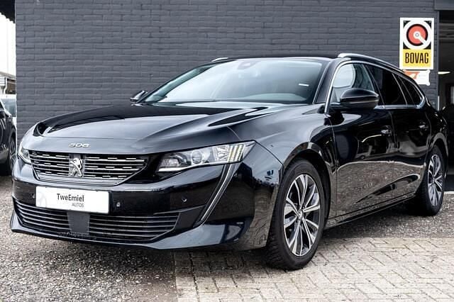 Zwart Gebruikt 2021 Peugeot 508 Allure Stationwagen | € 16.950 (Eerlijke prijs) - Afbeelding 1/4