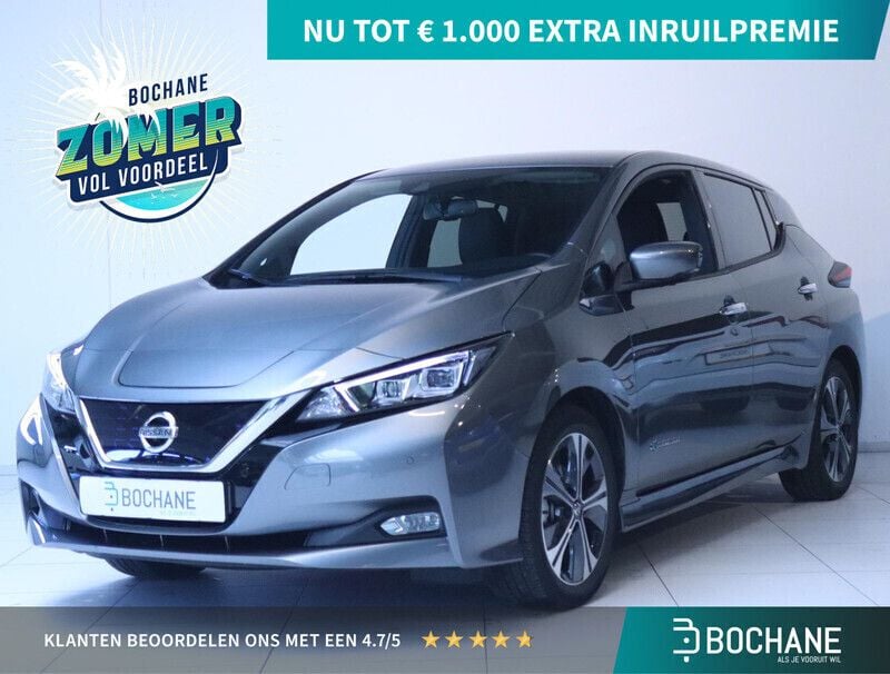 Grijs Gebruikt 2019 Nissan Leaf Tekna Hatchback | € 12.540 (Goede deal) - Afbeelding 1/4