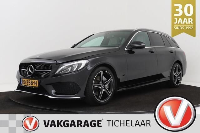 Zwart, metallic lak Gebruikt 2017 Mercedes C180 Sport Edition Stationwagen | € 23.899 (Eerlijke prijs) - Afbeelding 1/3