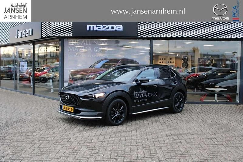 Jet black mica (41w) (donker zwart) Nieuw 2025 Mazda CX-30 Nagisa SUV | € 41.390 (Iets duurder) - Afbeelding 1/4