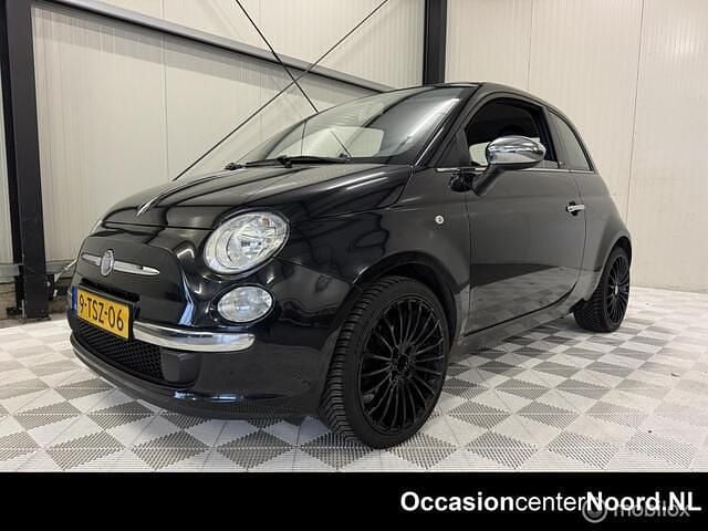 Zwart Gebruikt 2014 Fiat 500 Lounge Cabriolet | € 4.999 (Super prijs) - Afbeelding 1/4