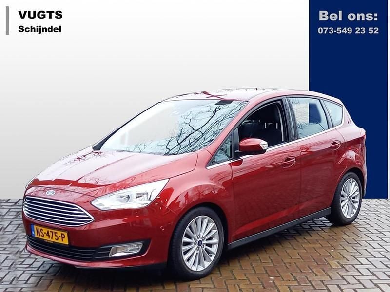 Rood Gebruikt 2017 Ford C-MAX Titanium MPV | € 16.450 (Eerlijke prijs) - Afbeelding 1/4