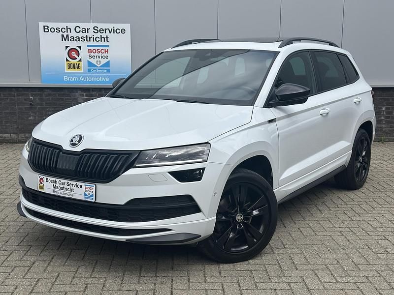 Wit Gebruikt 2019 Skoda Karoq SportLine SUV | € 27.899 (Goede deal) - Afbeelding 1/4