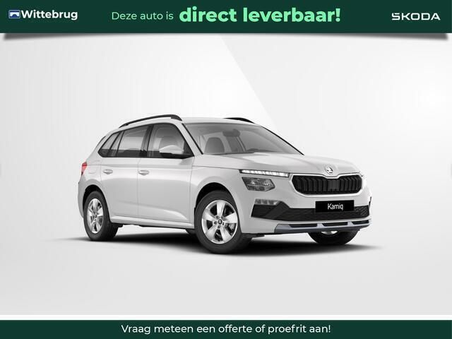 Wit Nieuw 2025 Skoda Kamiq Selection SUV | € 32.990 (Iets duurder) - Afbeelding 1/4