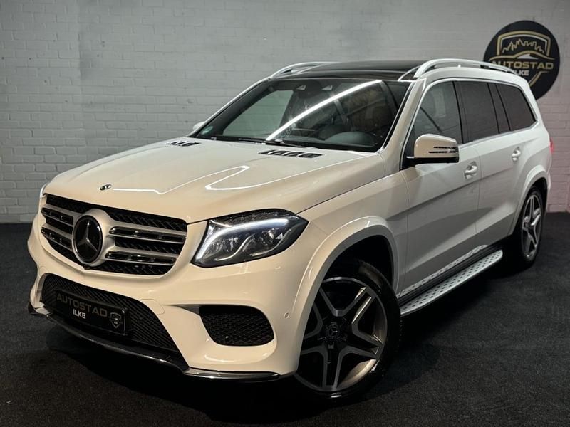 Wit (metallic) Gebruikt 2018 Mercedes GLS350 AMG line SUV | € 42.445 - Afbeelding 1/4