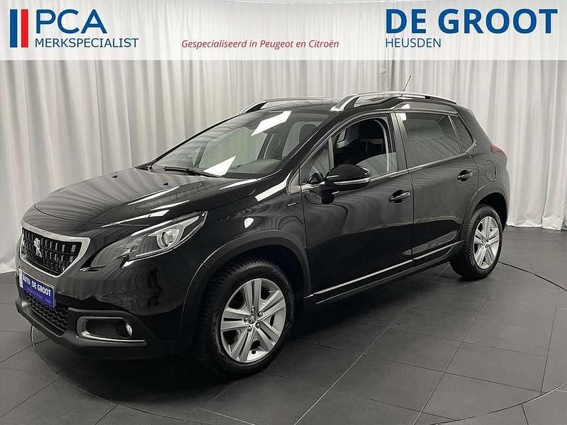 Zwart Gebruikt 2019 Peugeot 2008 Signature Sky SUV | € 15.350 (Goede deal) - Afbeelding 1/4