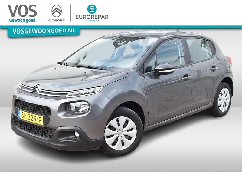 Grijs Gebruikt 2018 Citroën C3 Feel Hatchback | € 9.890 (Goede deal) - Afbeelding 1/4
