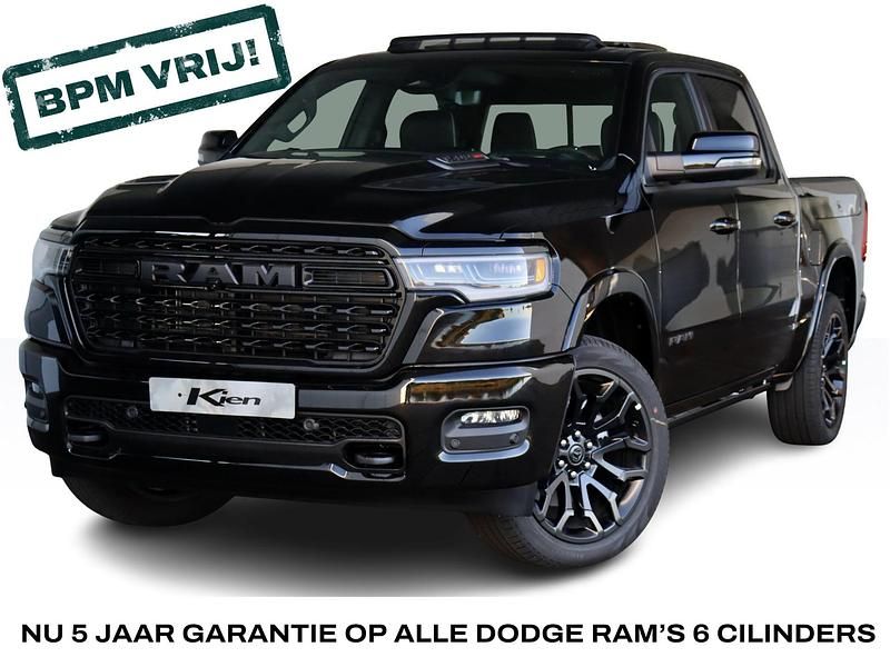 Zwart Nieuw 2024 Dodge Ram Limited Pickup | € 90.000 (Eerlijke prijs) - Afbeelding 1/4