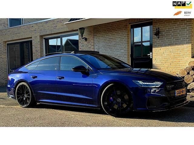 Blauw Gebruikt 2021 Audi A7 Sportback S-Line Hatchback | € 58.450 - Afbeelding 1/4