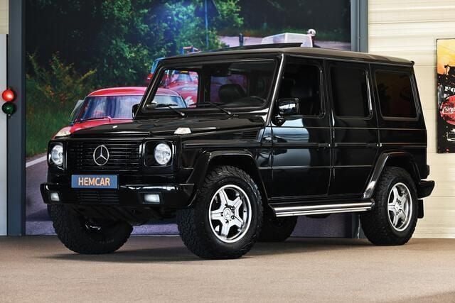 Zwart, metallic lak Gebruikt 2001 Mercedes G500 SUV | € 34.950 (Iets duurder) - Afbeelding 1/4