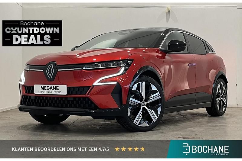 Nieuw Renault Megane E-Tech Iconic 160 kW (218 PK) 2025 Rouge flamme/noir etoile (xpa) Hatchback