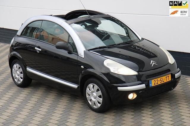 Zwart Gebruikt 2006 Citroën C3 Pluriel Cabriolet | € 1.995 (Eerlijke prijs) - Afbeelding 1/4