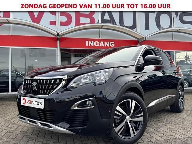 Zwart Gebruikt 2018 Peugeot 3008 Allure SUV | € 13.750 (Super prijs) - Afbeelding 1/4