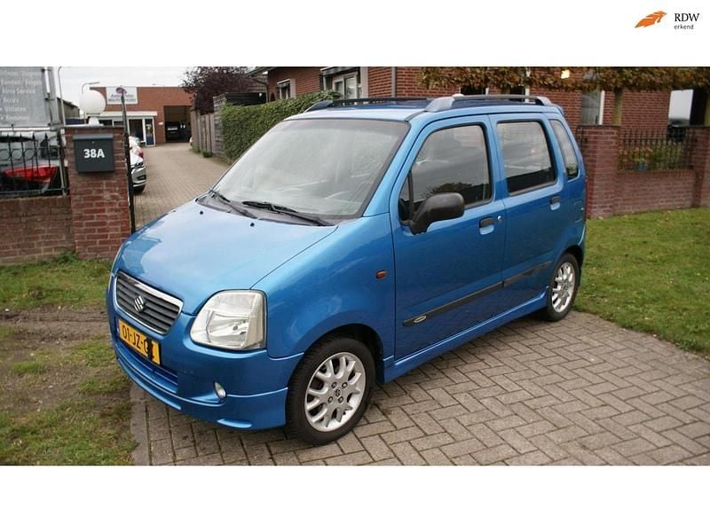 Blauw Gebruikt 2002 Suzuki Wagon R+ MPV | € 1.290 (Goede deal) - Afbeelding 1/4
