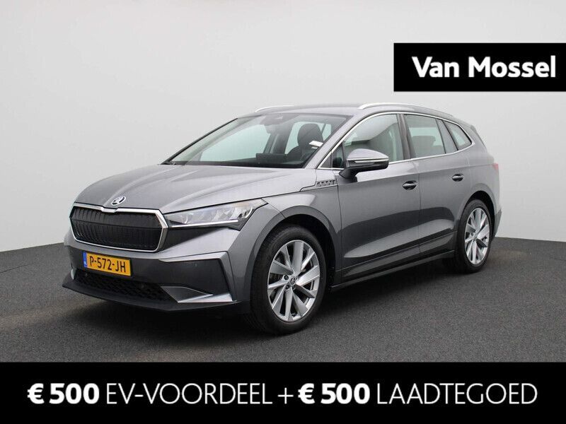Grijs Gebruikt 2022 Skoda Enyaq iV SUV | € 35.900 (Eerlijke prijs) - Afbeelding 1/4
