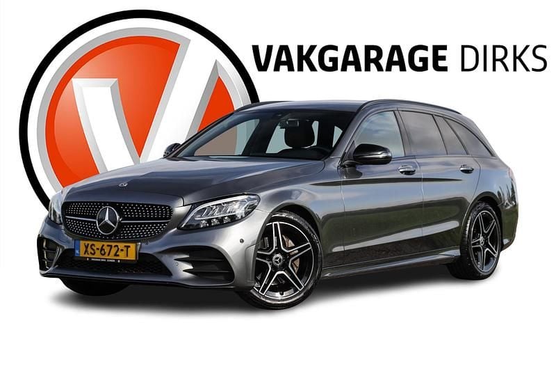 Grijs Gebruikt 2019 Mercedes C200 AMG Stationwagen | € 25.889 (Eerlijke prijs) - Afbeelding 1/3