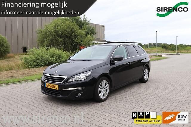 Zwart Gebruikt 2015 Peugeot 308 Stationwagen | € 4.450 (Eerlijke prijs) - Afbeelding 1/4
