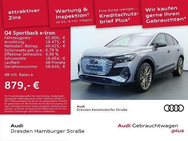 Grijs Gebruikt 2024 Audi Q4 e-tron SUV | € 57.539 - Afbeelding 1/4