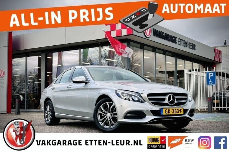 Grijs Gebruikt 2015 Mercedes C180 Ambition Sedan | € 18.985 (Eerlijke prijs) - Afbeelding 1/4