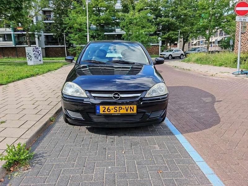 Zwart Gebruikt 2006 Opel Corsa Hatchback | € 2.000 (Super prijs) - Afbeelding 1/4