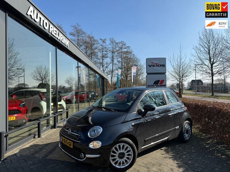 Zwart Gebruikt 2020 Fiat 500 Rockstar Hatchback | € 15.995 (Eerlijke prijs) - Afbeelding 1/4