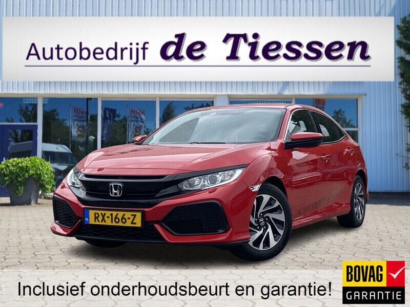 Rood Gebruikt 2018 Honda Civic Comfort Hatchback | € 18.945 (Eerlijke prijs) - Afbeelding 1/4