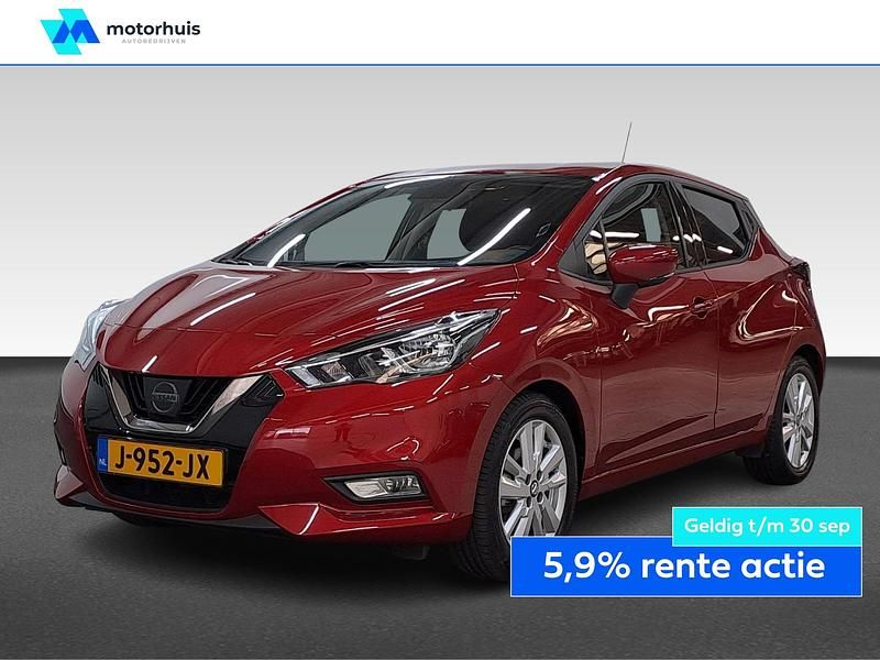 Rood Gebruikt 2020 Nissan Micra N-Connecta Hatchback | € 13.240 (Eerlijke prijs) - Afbeelding 1/4