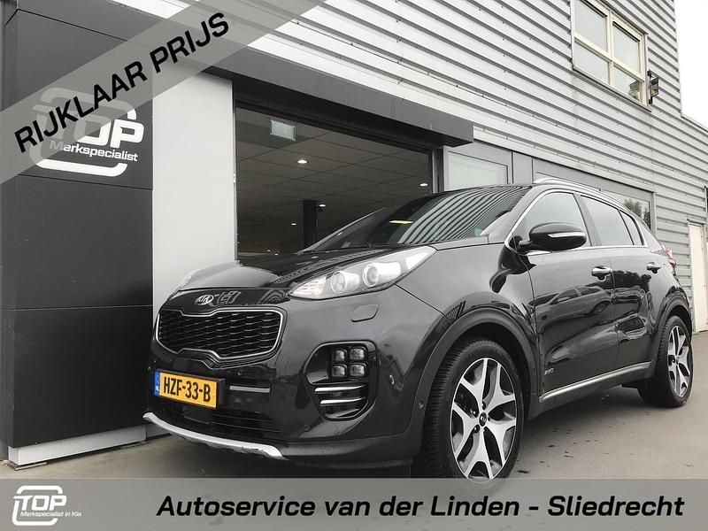 Zwart Gebruikt 2017 Kia Sportage GT-Line SUV | € 24.750 (Eerlijke prijs) - Afbeelding 1/4