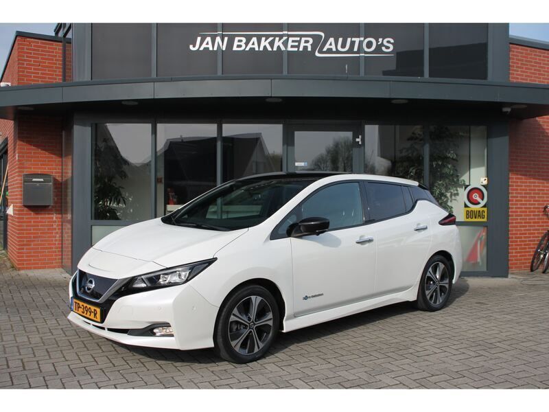Wit Gebruikt 2018 Nissan Leaf Tekna Hatchback | € 10.900 (Duur) - Afbeelding 1/4