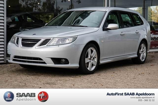 Grijs Gebruikt 2008 Saab 9-3 Vector Stationwagen | € 13.950 - Afbeelding 1/4