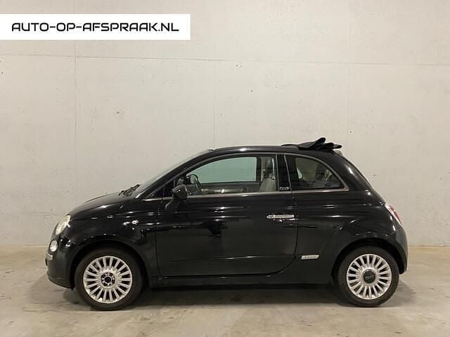 Zwart Occasion 2012 Fiat 500C Lounge Cabriolet | € 4.999 (Goede deal) - Afbeelding 1/4