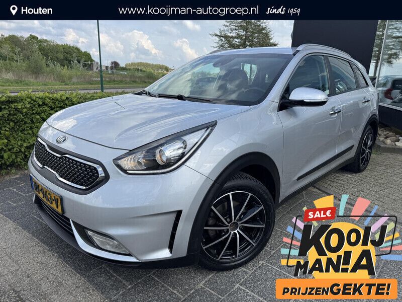 (4ss) silky silver m Gebruikt 2017 Kia Niro First Edition SUV | € 15.400 (Eerlijke prijs) - Afbeelding 1/4
