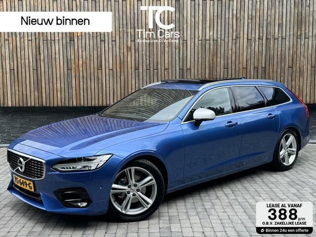 Blauw Gebruikt 2018 Volvo V90 R-Design Stationwagen | € 23.950 (Iets duurder) - Afbeelding 1/4