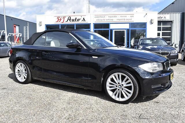 Zwart Gebruikt 2008 BMW 120 Cabriolet Advantage Cabriolet | € 8.950 (Iets duurder) - Afbeelding 1/4