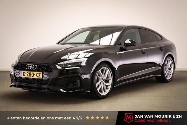 Zwart Gebruikt 2021 Audi A5 Sportback Basis Hatchback | € 35.500 (Eerlijke prijs) - Afbeelding 1/4