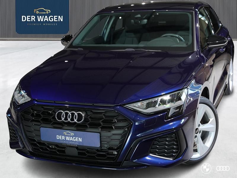 Blauw Gebruikt 2022 Audi A3 e-tron S-Line Hatchback | € 30.450 - Afbeelding 1/4