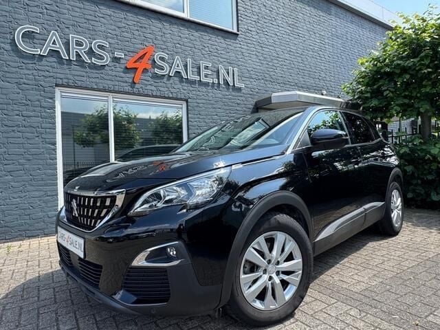 Zwart Gebruikt 2018 Peugeot 3008 SUV | € 15.950 (Super prijs) - Afbeelding 1/4