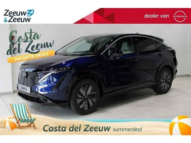 Dark blue / zwart dak Nieuw 2024 Nissan Ariya SUV | € 44.469 (Goede deal) - Afbeelding 1/4