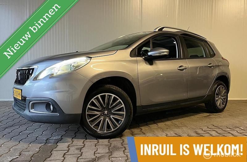Grijs Gebruikt 2017 Peugeot 2008 Active SUV | € 7.950 (Super prijs) - Afbeelding 1/4