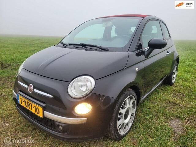 Zwart Gebruikt 2013 Fiat 500C Lounge Cabriolet | € 5.975 (Goede deal) - Afbeelding 1/4