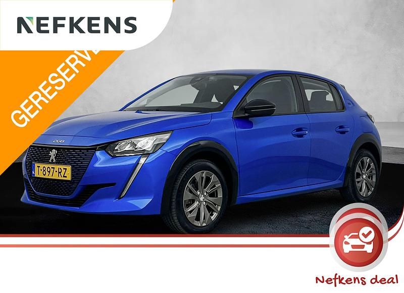 Blauw Gebruikt 2023 Peugeot e-208 Active Hatchback | € 17.825 (Eerlijke prijs) - Afbeelding 1/3