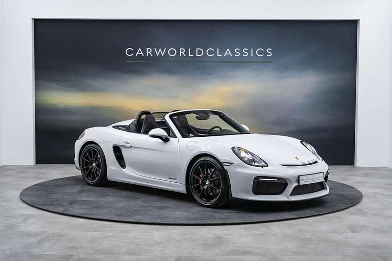Wit Gebruikt 2016 Porsche Boxster Spyder Cabriolet | € 109.987 - Afbeelding 1/4