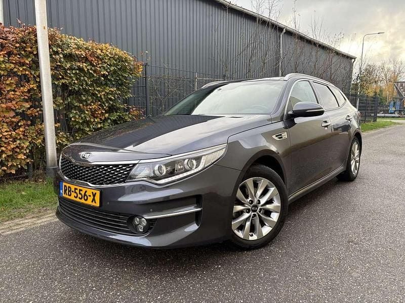 Grijs Gebruikt 2017 Kia Optima Stationwagen | € 12.950 (Eerlijke prijs) - Afbeelding 1/4