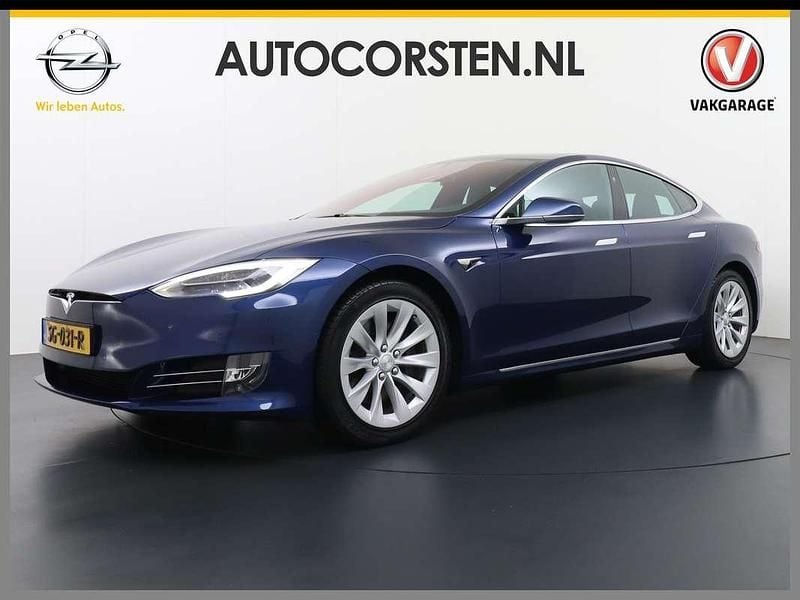 Blauw, metallic lak Gebruikt 2018 Tesla Model S Sedan | € 22.395 (Super prijs) - Afbeelding 1/4
