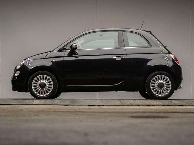 Zwart Gebruikt 2010 Fiat 500 Lounge Hatchback | € 6.945 (Eerlijke prijs) - Afbeelding 1/4