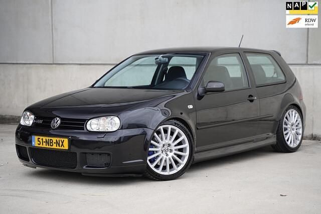 Zwart Gebruikt 2003 VW Golf IV R Hatchback | € 22.950 - Afbeelding 1/4