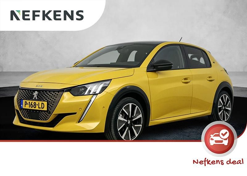 Geel Gebruikt 2022 Peugeot e-208 GT Hatchback | € 15.925 (Iets duurder) - Afbeelding 1/4