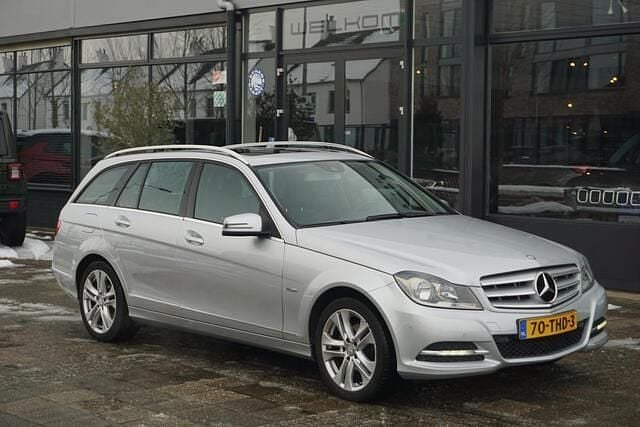 Grijs Gebruikt 2012 Mercedes C180 Avantgarde Stationwagen | € 9.480 (Eerlijke prijs) - Afbeelding 1/4